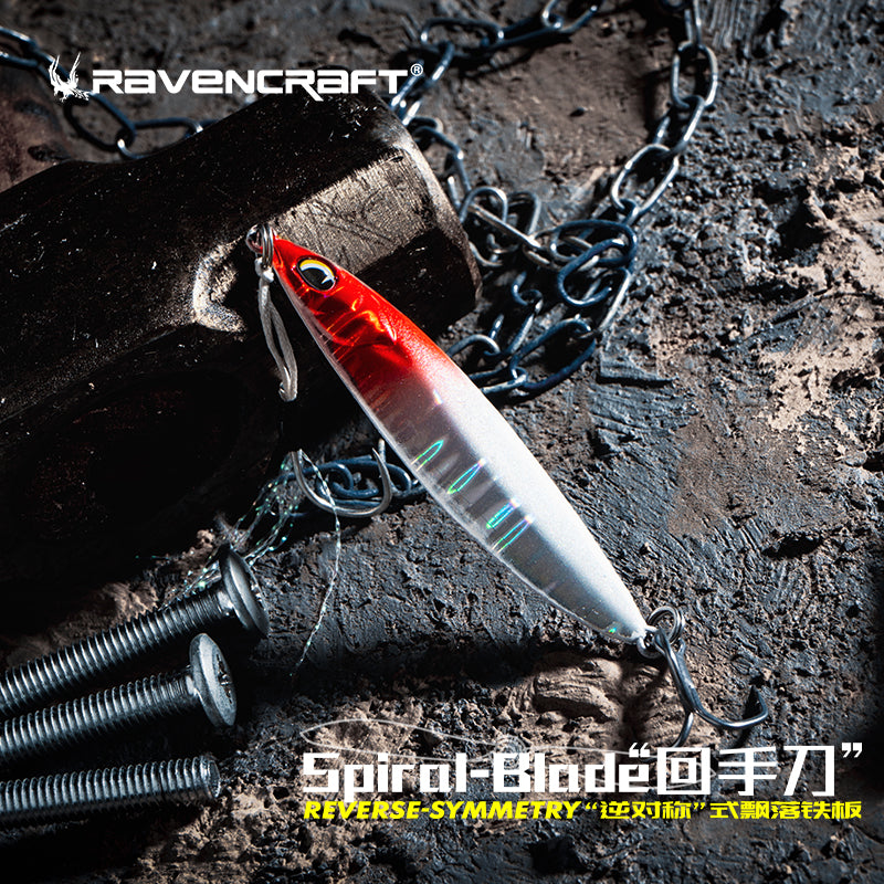 “SPIRAL-BLADE” Falling Metal Lures (3/Pack)
