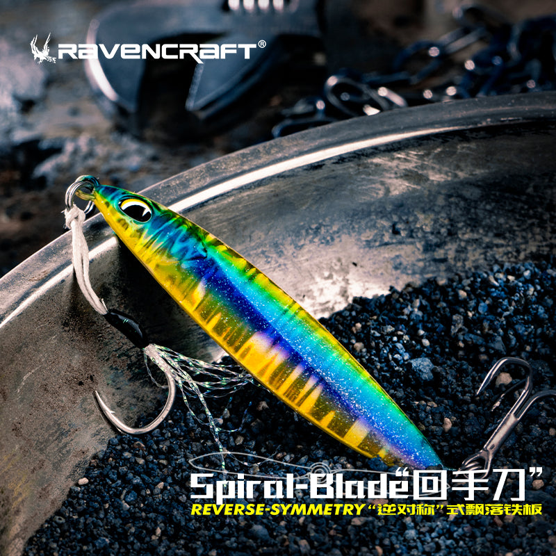 “SPIRAL-BLADE” Falling Metal Lures (3/Pack)
