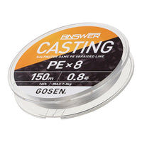 GOSEN Answer Casting PE×8 spool