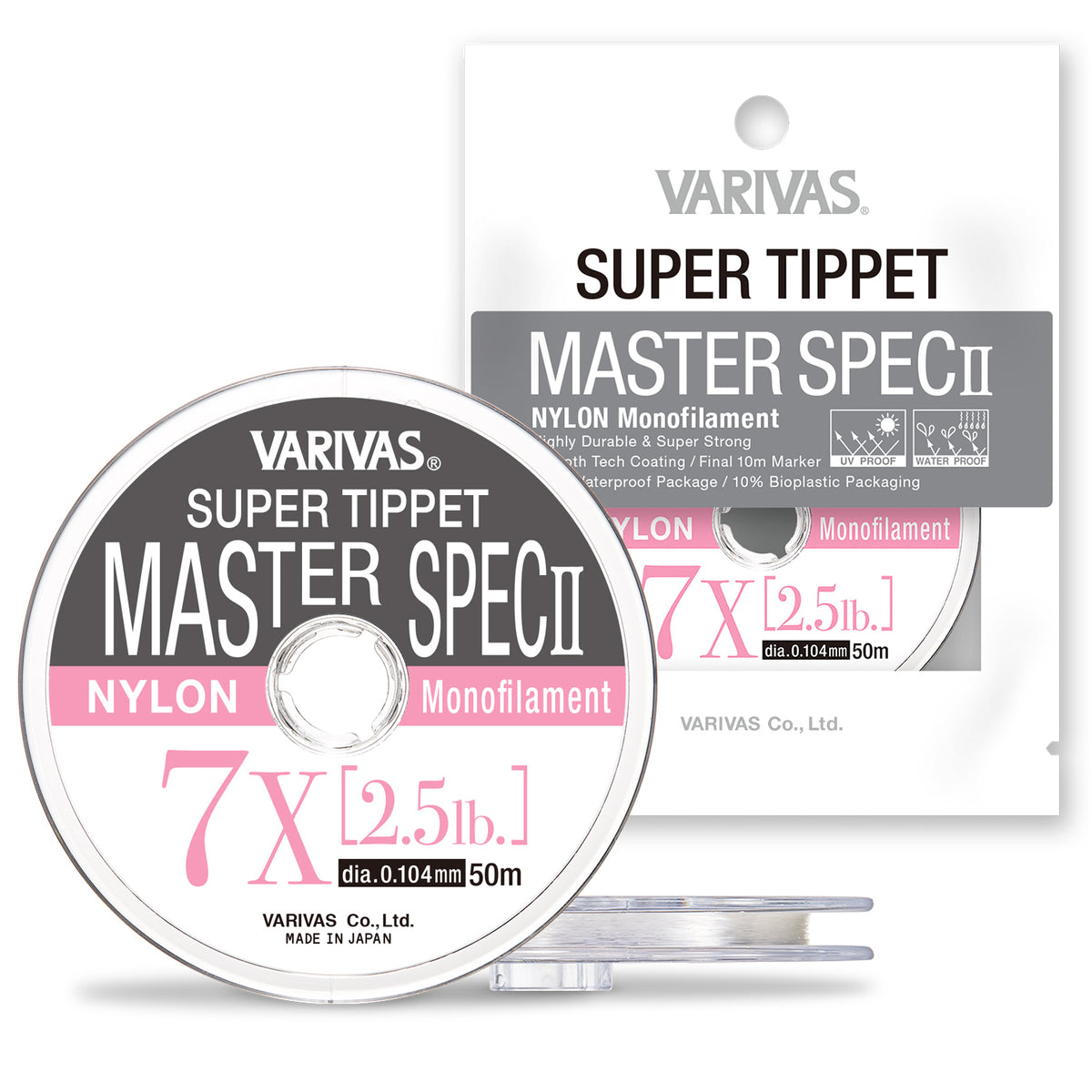 VARIVAS Super Tippet Master Spec II nylon tippet pack and spool